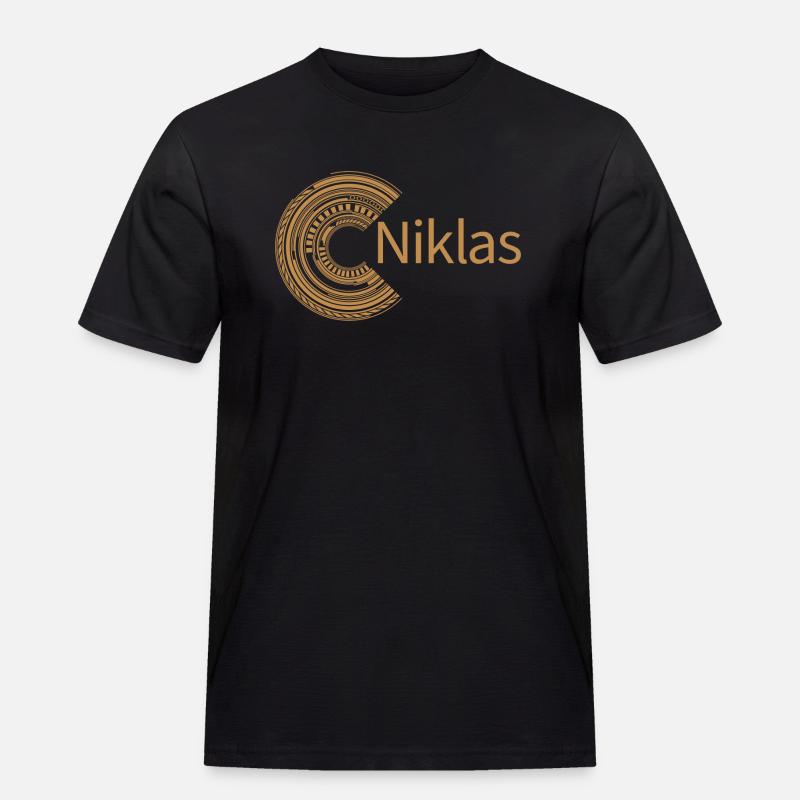 For Niklas - Men's Workwear T-Shirt - black