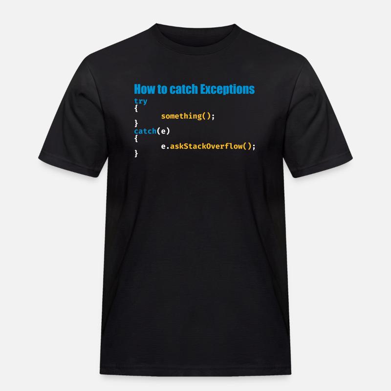 Programmierer, Software, Informatik, Developer - Männer Workwear T-Shirt - Schwarz