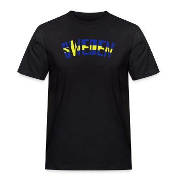 sweden - T-shirt Workwear homme - noir - Devant - AI Model Male 178 light (178cm)