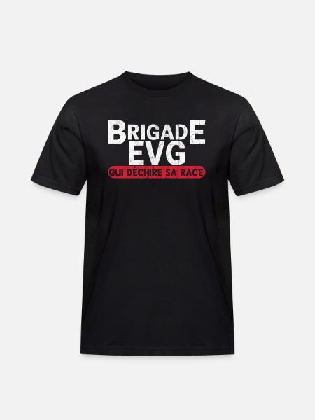 Brigade EVG - cadeau homme EVG humour drôle - T-shirt Workwear homme - noir