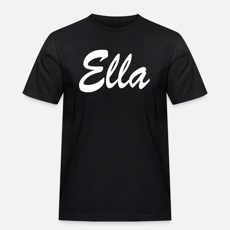 Ella - Männer Workwear T-Shirt - Schwarz