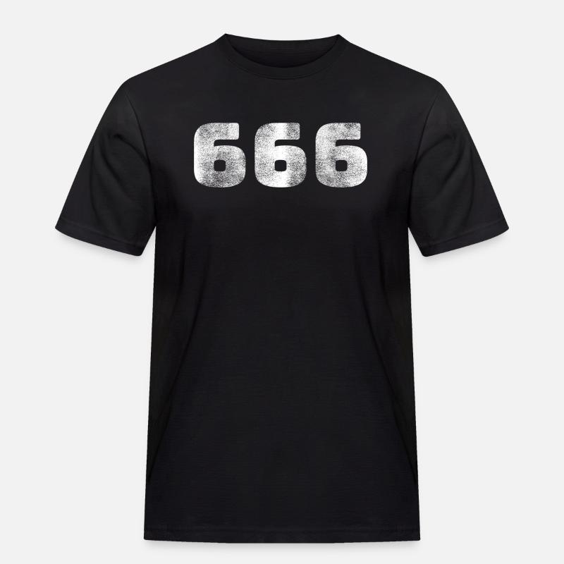 666 - Männer Workwear T-Shirt - Schwarz