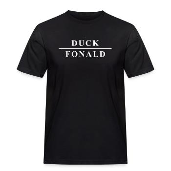 Duck Fonald -  - Herre Workwear T-Shirt - sort - Foran - AI Model Male 178 light (178cm)