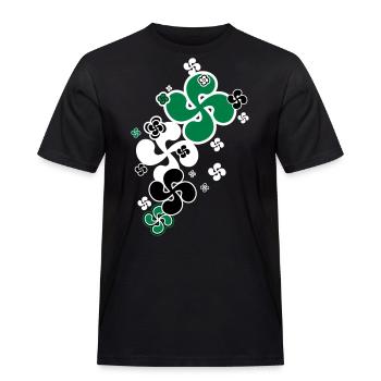 Croix Basque star - T-shirt Workwear homme - noir - Devant - AI Model Male 178 light (178cm)