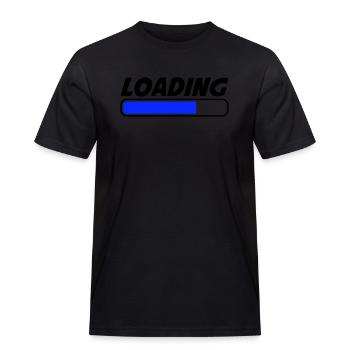 Loading - Men's Workwear T-Shirt - black - Front - AI Model Male 178 light (178cm)