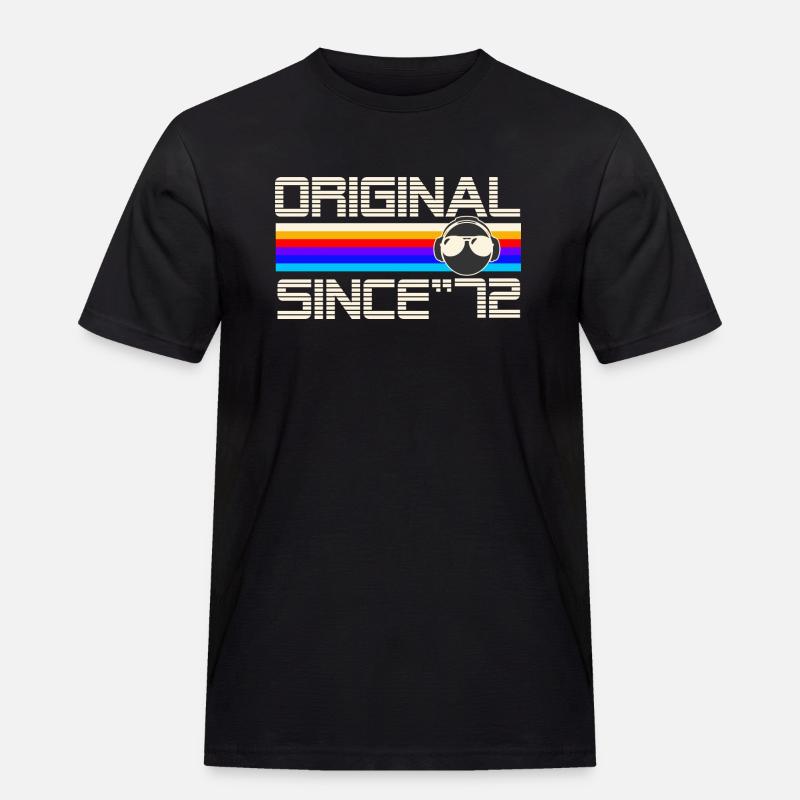 Seit 72 - Männer Workwear T-Shirt - Schwarz