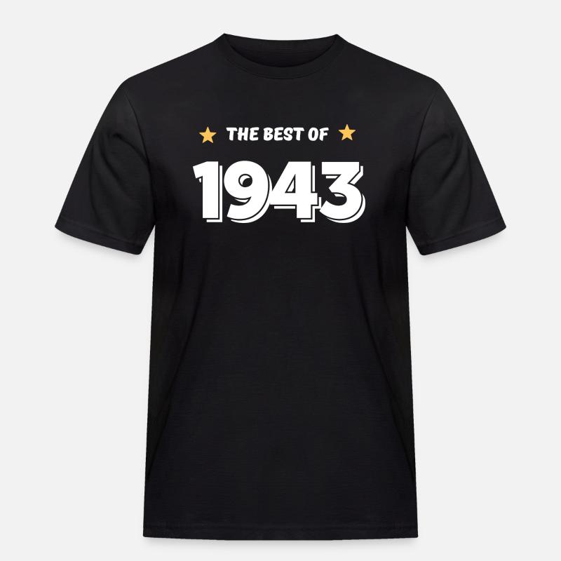 Das Beste von 1943 - Männer Workwear T-Shirt - Schwarz