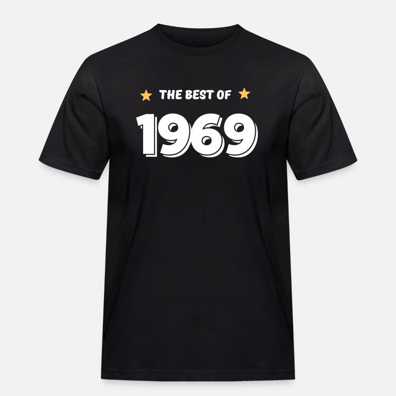 Das Beste von 1969 - Männer Workwear T-Shirt - Schwarz