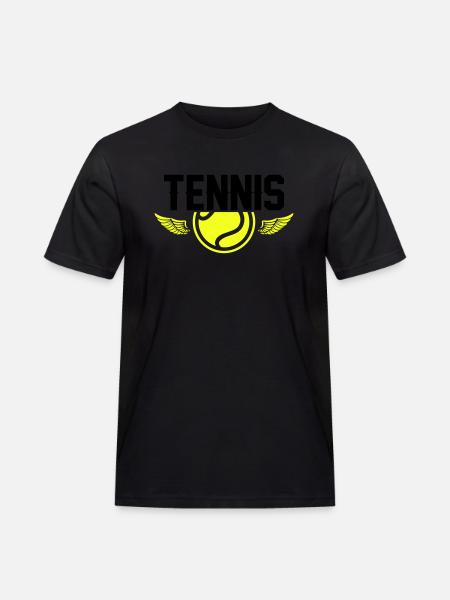 Tennis - Männer Workwear T-Shirt - Schwarz