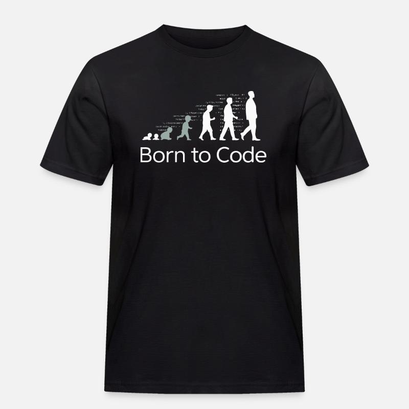 NÉ POUR CODER - T-shirt Workwear homme - noir