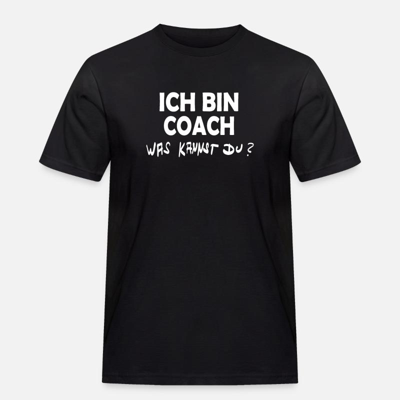Beruf Coach - Männer Workwear T-Shirt - Schwarz