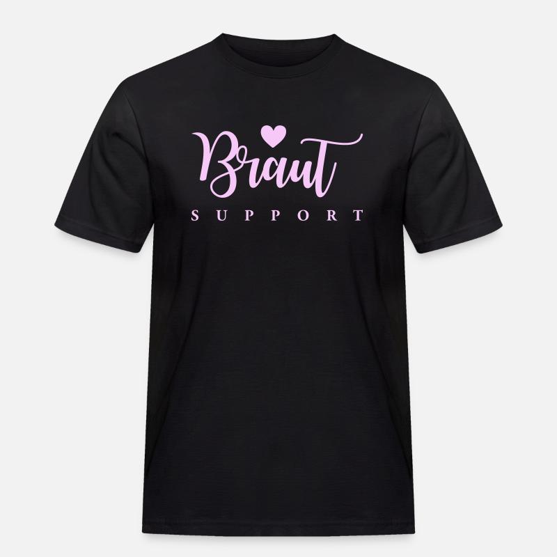 braut support - Männer Workwear T-Shirt - Schwarz