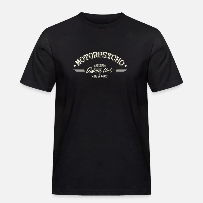 Motorpsycho1 - Männer Workwear T-Shirt - Schwarz