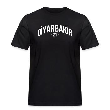 Diyarbakir 21 Türkei Turkiye Geschenk Urlaub Kurde - Männer Workwear T-Shirt - Schwarz - Vorne - AI Model Male 178 light (178cm)