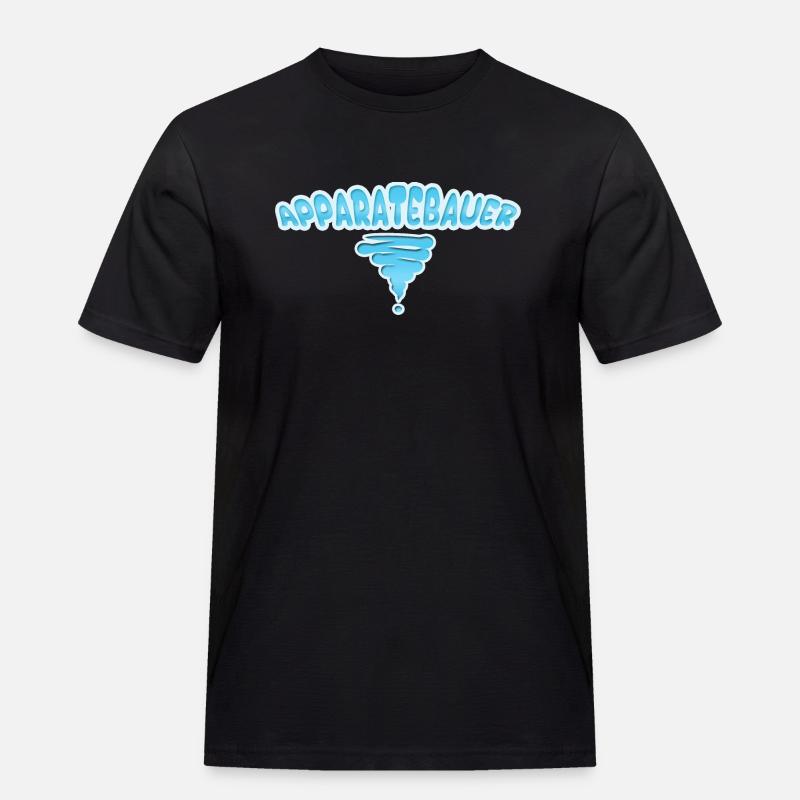 Apparatebauer als Beruf - Männer Workwear T-Shirt - Schwarz
