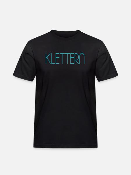 klettern - Männer Workwear T-Shirt - Schwarz