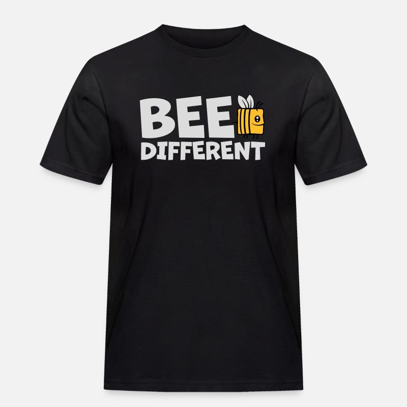 bee different saying quote - Men's Workwear T-Shirt - black