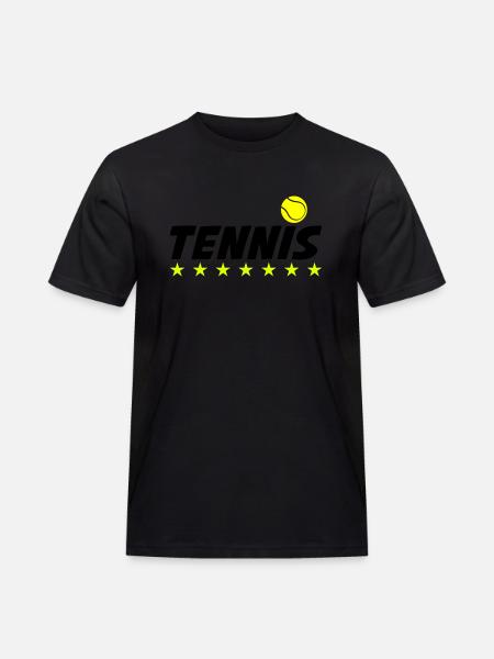 tennis 01 - Männer Workwear T-Shirt - Schwarz