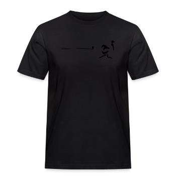 monitos Strauss Mug - T-shirt Workwear homme - noir - Devant - AI Model Male 178 light (178cm)
