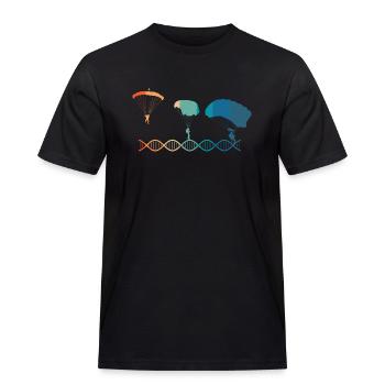 Le parachute est dans mon ADN - T-shirt Workwear homme - noir - Devant - AI Model Male 178 light (178cm)