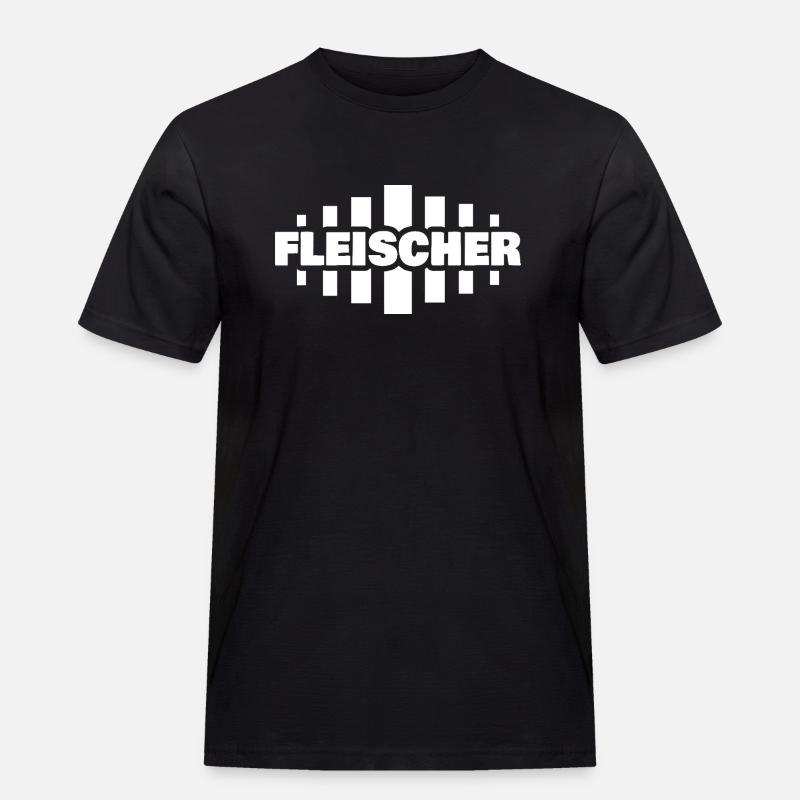 Beruf Fleischer - Männer Workwear T-Shirt - Schwarz