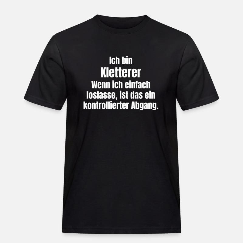 Climber makes exit - Men's Workwear T-Shirt - black