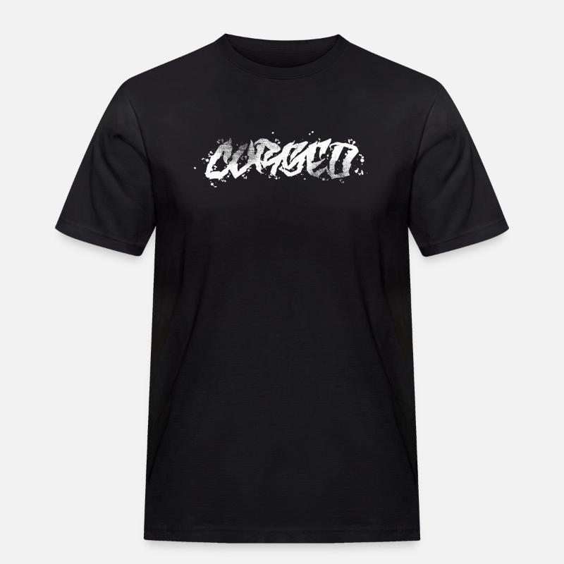 Cursed - Männer Workwear T-Shirt - Schwarz