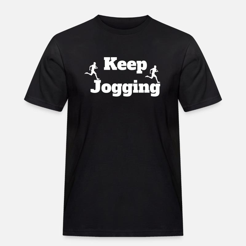 Jogging - Männer Workwear T-Shirt - Schwarz