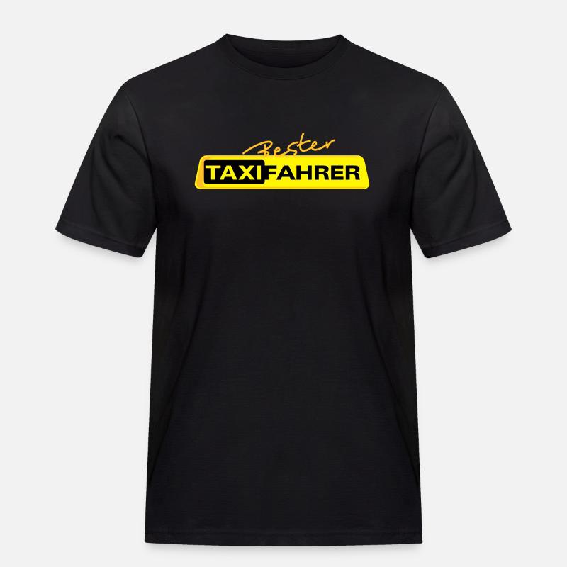 Bester Taxifahrer 1 - Männer Workwear T-Shirt - Schwarz