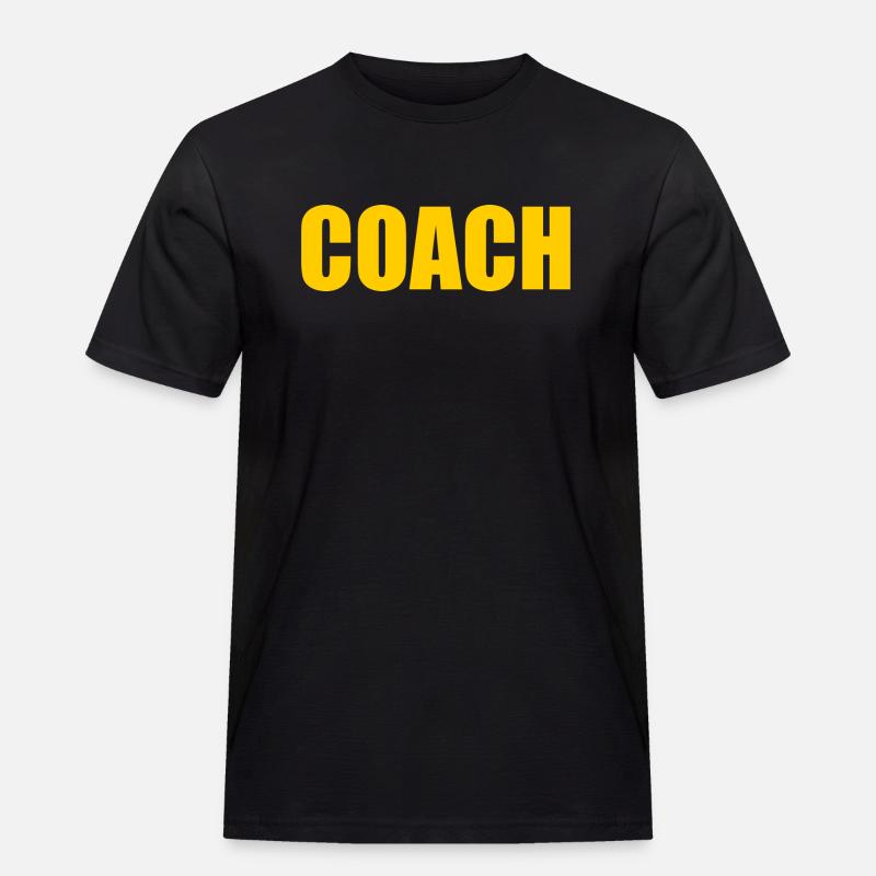 Coach - Männer Workwear T-Shirt - Schwarz