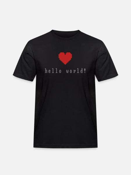 Hello World! - Men's Workwear T-Shirt - black