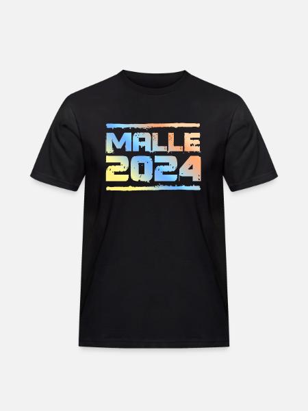Malle 2024 Bunt - Männer Workwear T-Shirt - Schwarz