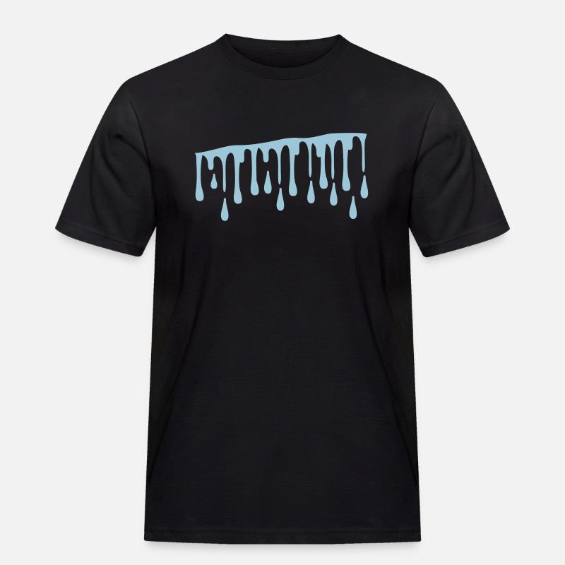 water drops pattern cc1 - Men's Workwear T-Shirt - black