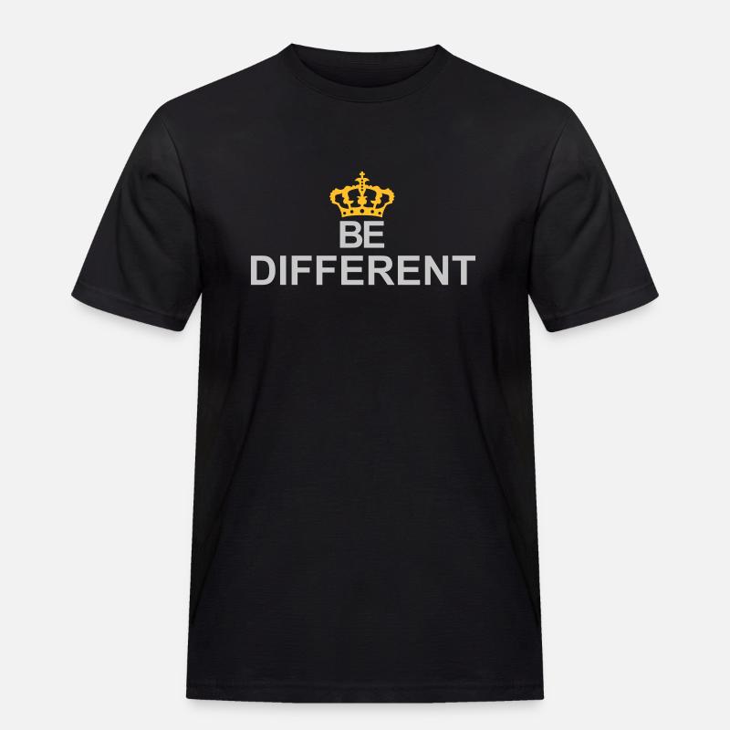 Be different Logo Design - Men's Workwear T-Shirt - black