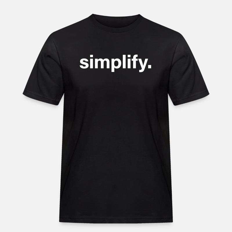 simplify - Männer Workwear T-Shirt - Schwarz