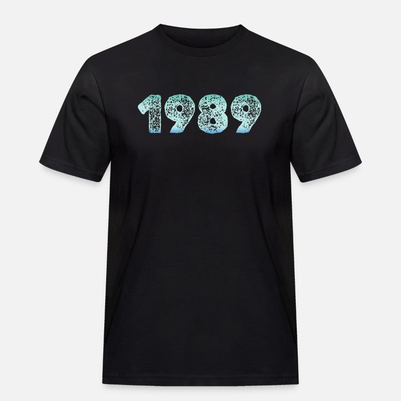 Eiskalt 1989 - Männer Workwear T-Shirt - Schwarz