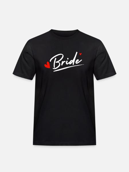 Bride Hearts - Bride Gift - Men's Workwear T-Shirt - black