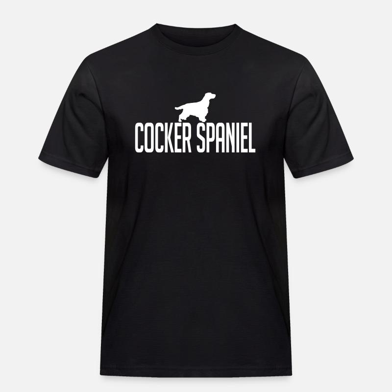 COCKER SPANIEL Hunderasse - Männer Workwear T-Shirt - Schwarz