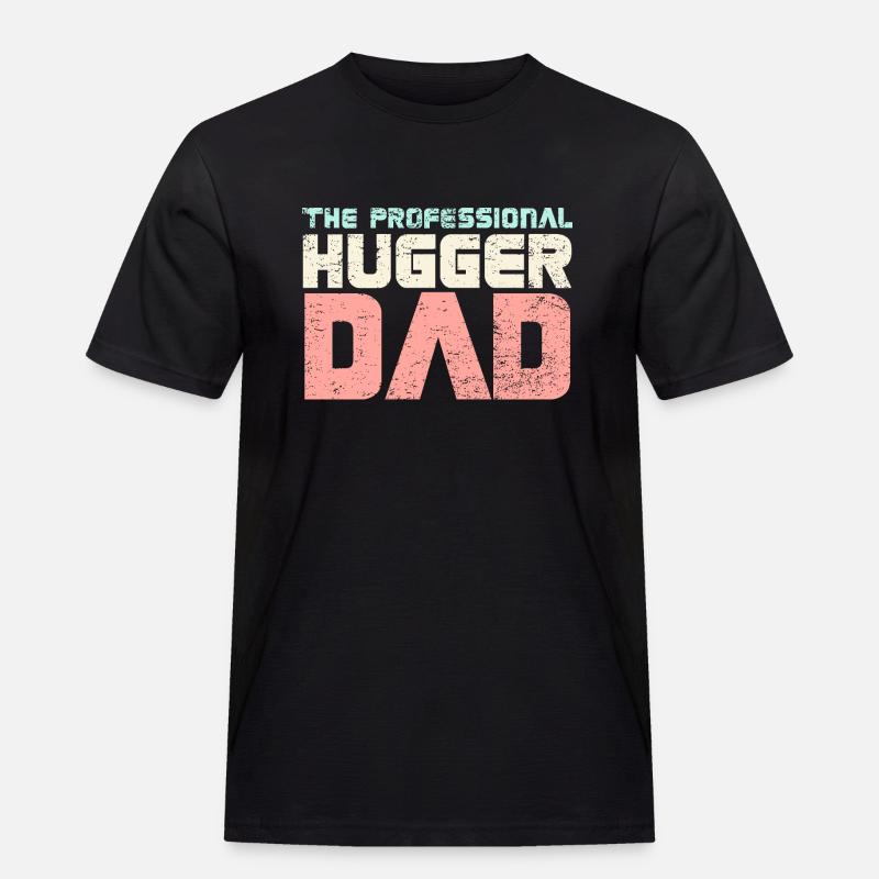 The Professional Hugger Dad - Men's Workwear T-Shirt - black