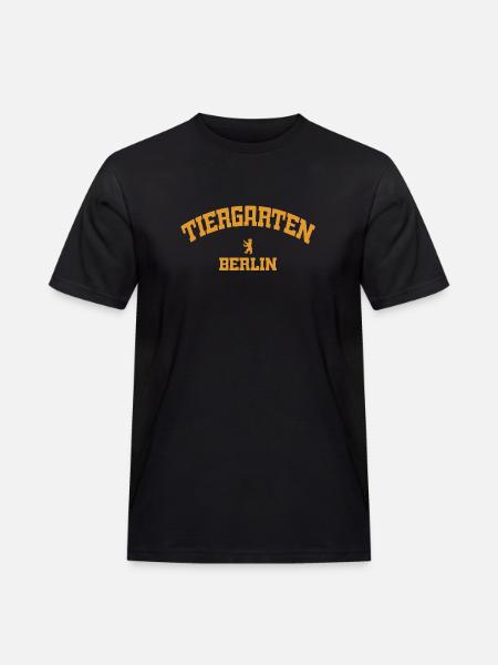 Tiergarten - Berlin - Deutschland - Germany - Männer Workwear T-Shirt - Schwarz
