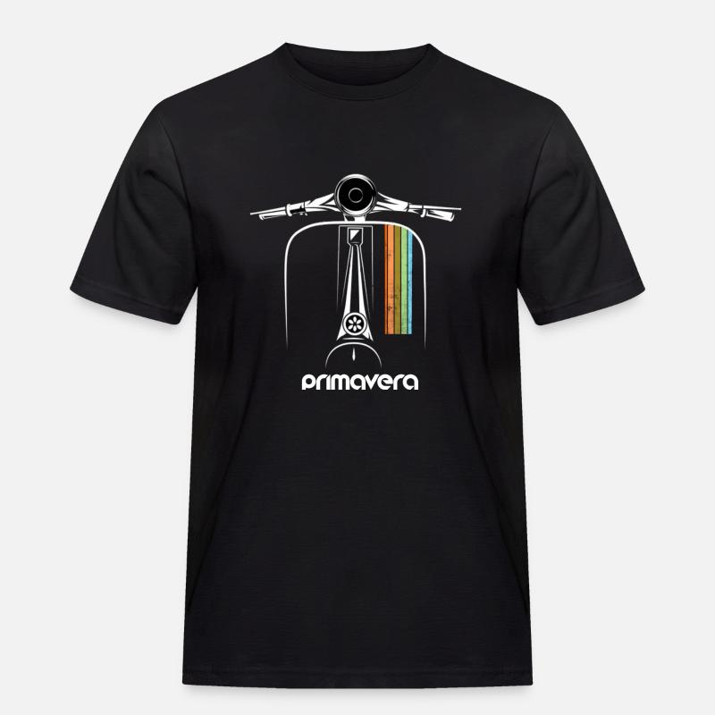 Motorroller Roller Primavera - Männer Workwear T-Shirt - Schwarz