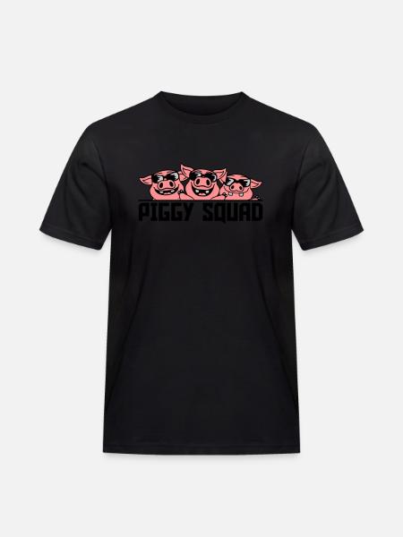 Crew Pig Piggy Squad - Men's Workwear T-Shirt - black