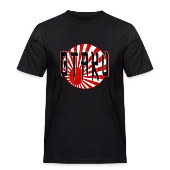Otaku - Men's Workwear T-Shirt - black - Front - AI Model Male 178 light (178cm)