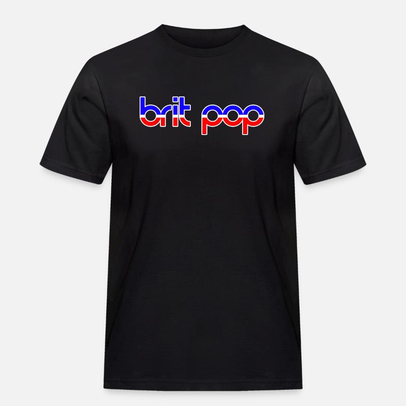BRIT POP - Männer Workwear T-Shirt - Schwarz