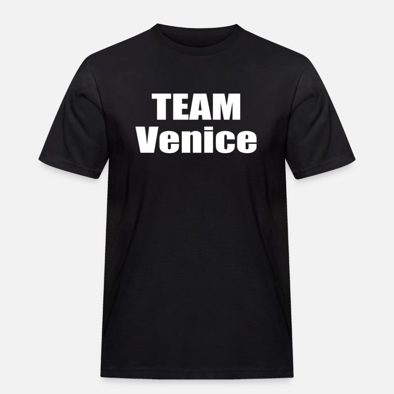 Team Venice - Männer Workwear T-Shirt - Schwarz