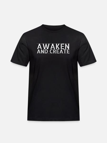present present idea spiritual awakening happy - Men's Workwear T-Shirt - black