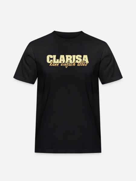 Mrs. Clarisa - Men's Workwear T-Shirt - black