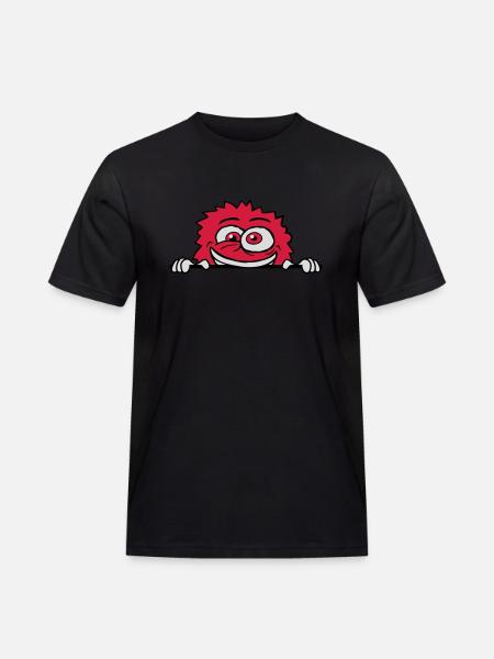 Nervous breakdown monster shield crazy - Men's Workwear T-Shirt - black