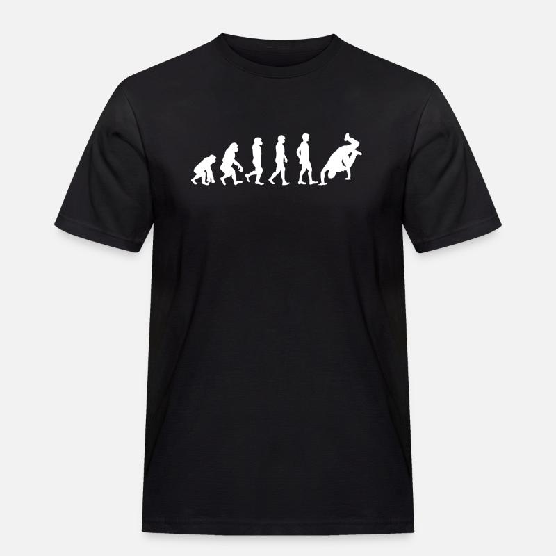 Breakdance Evolution blanc - T-shirt Workwear homme - noir
