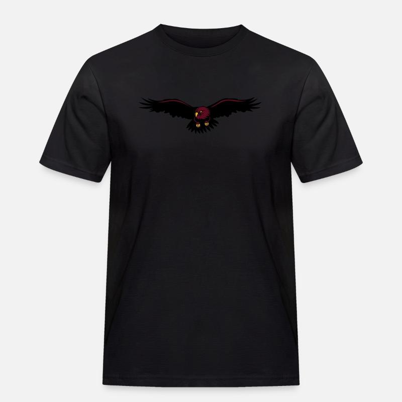 Eagle de - Männer Workwear T-Shirt - Schwarz